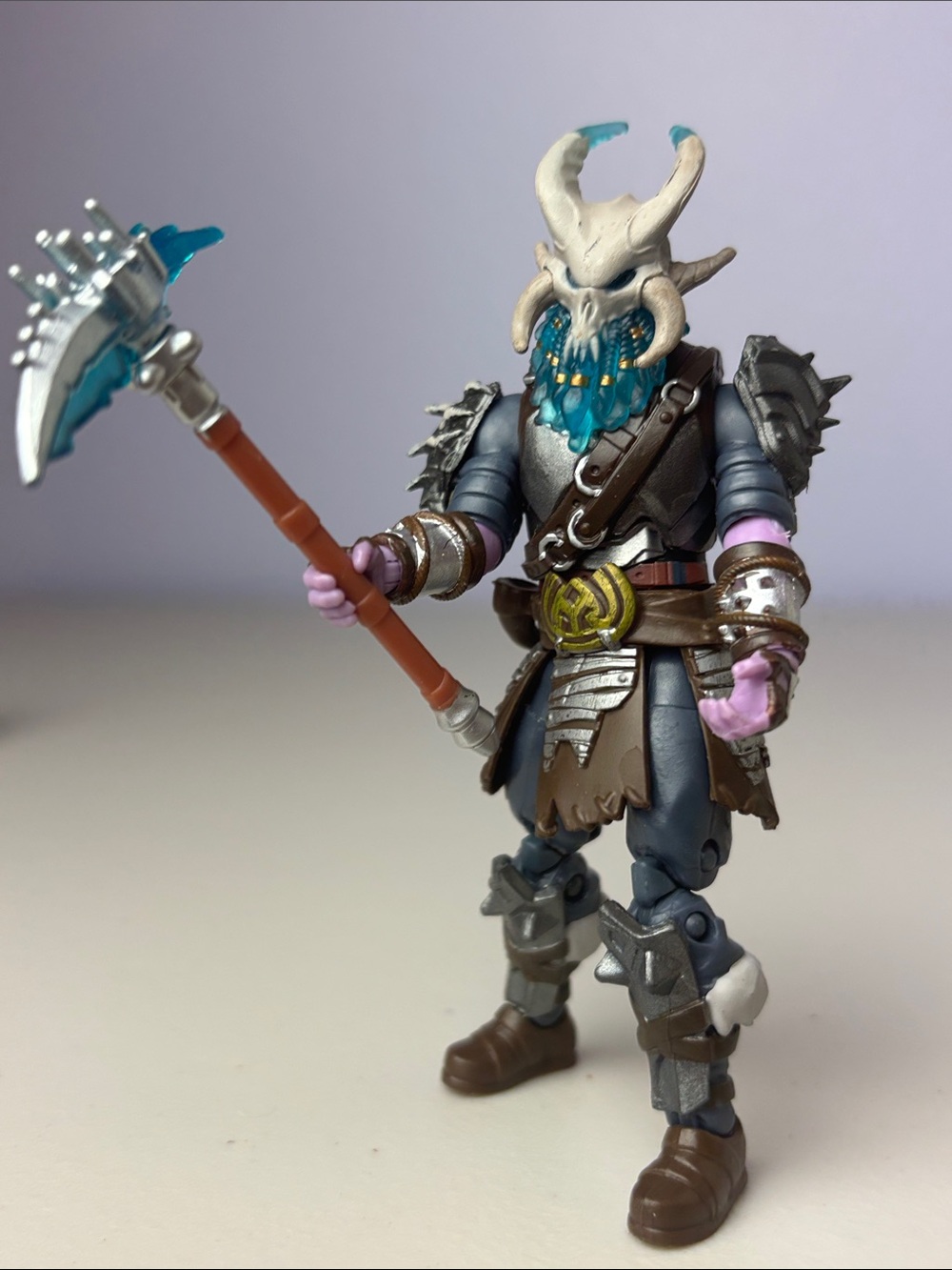 Fortnight Ragnarok Action Figure Poseable 4” Toy Skull Head Armor Numbered
